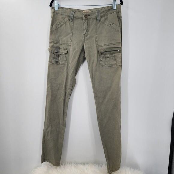 BEBOP Green Skinny Leg Pants Junior's Size 7 - Picture 1 of 7